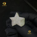 Fashion Jewelry Wholesale Sterling Silver Full with  GRA  925 Iced Out Hip Hop Men Fashion Vvs Moissanite Star Ring for Man