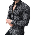 Fashion Men Shirt Long Sleeve Top 2021 Floral Male Blouse Casual Shirts Summer Autumn Shirts Hawaiian Men Clothes