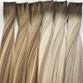 2026 Haiyi Salon Quality Remy Thin Invisible Genius Weft Hair Extensions Virgin Double Drawn Genius Weft Hair Extentions