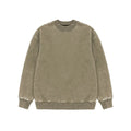 Yali Thick Collar Heavyweight Crewneck Sweatshirt Cotton Acid Wash Oversized Drop Shoulder Hoodies Sweatshirt Crewneck Bulk