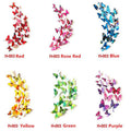 12pc/set Home Party Wedding Decor Self Adhesive Magnetic 3d butterfly Sticker for Wall