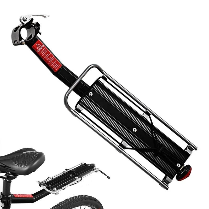 Quick Mount Bicycle Cargo Carrier Alloy Seat Post with Rear Luggage Rack Bag Holder Stand Optional Front Fork Trunk