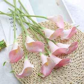Simulation Flower PU Real Touch Calla Lily Bulbs Living Room Home Decoration DIY Bride Bouquet