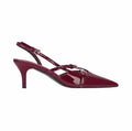 China Professional Manufacture Retro Closed Toe 3cm Cone Heel Pu Upper Casual Style Slim Sharp Pointed Fine Heeled Ladies Heels