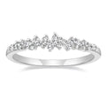 OAHLAN Fashion Jewelry Silver/ Gold/ Rose Gold Plated Stackable Wedding Bands Cubic Zirconia Copper Rings for Women Engagement