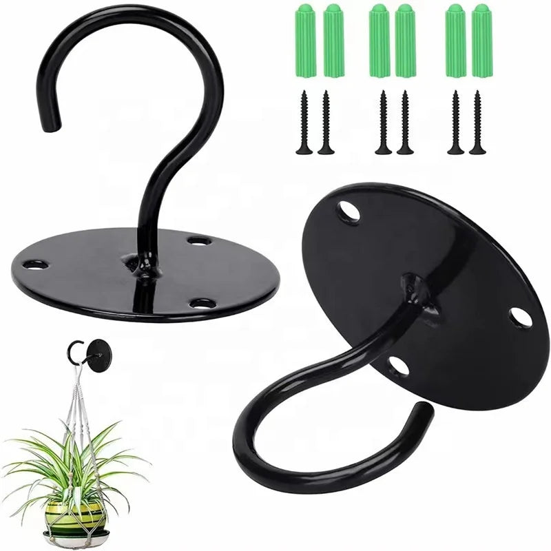 Metal Plant Bracket Wall Mount Hangers Ceiling Hooks for Hanging Plants Hooks & Hangers for Hanging Bird Feeders Home Decor