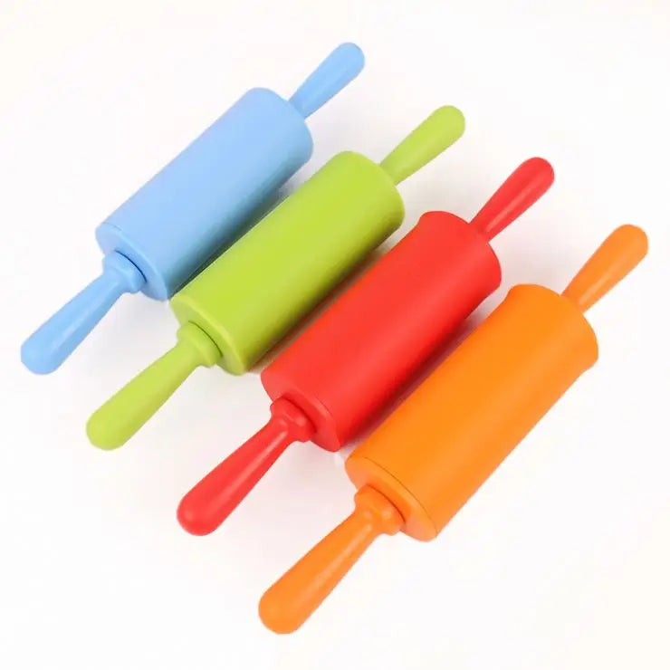 Small 9 Inch Non Stick Silicone Rolling Pin Dough Rollers for Baking and Rolling Dough