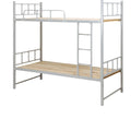 The Cheapest Bunk Bed Steel Worker Apartment Low Price Double Bed Modern Style Metal Adult Student Dormitory Bed