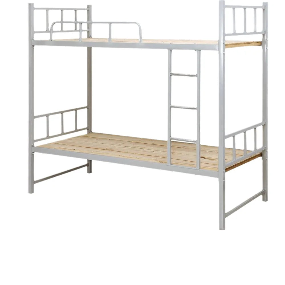 The Cheapest Bunk Bed Steel Worker Apartment Low Price Double Bed Modern Style Metal Adult Student Dormitory Bed