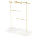 Wholesale Suppliers White Natural Marble Base Earing Display Luxury Jewellery Display Stand Marble Watch Stand