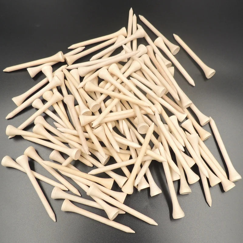Cheap 42mm/54mm/60mm/70mm/83mm Professional Bamboo Golf Tees for Training Than Golf Wood Tees