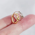 NEW Wholesale Fashion Jewelry 925 Sterling Silver 18k Gold Plated Geometric Wire Earrings Hoop Earring for Women