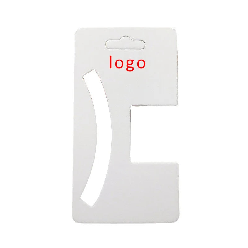 CN Paper Display Hair Claw Card Custom Logo Hair Clip Cardboard for Package Hairpin Display Card