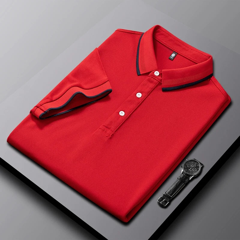 Custom Fashion Shirt Collar Polo New Short Sleeved Men's and Women's Quick Dry Clothes Work Wear Business Lapel Polo Shirt