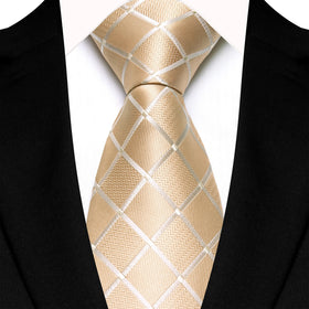 New Style Black Grey 8cm Silk Plaid Tie Men's Necktie Accessories Business Formal Occasion Party Office Gift
