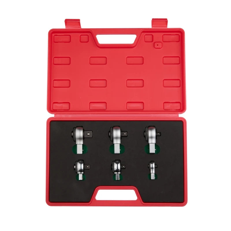 Ratchet Insert Interchangeable Head Set 6-piece Set CR-V Steel Used in Combination with a Interchangeable Wrench