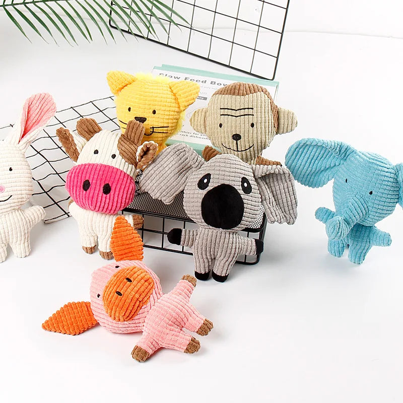 Manufacture Wholesale Custom Plush Cartoon Promotion Dog Toy Squeaky Pet Soft Toys for Dogs