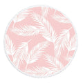 Soft Microfiber Printed Round Beach Towel with Novelty Pattern and Fringe Personalized for Beach Travel