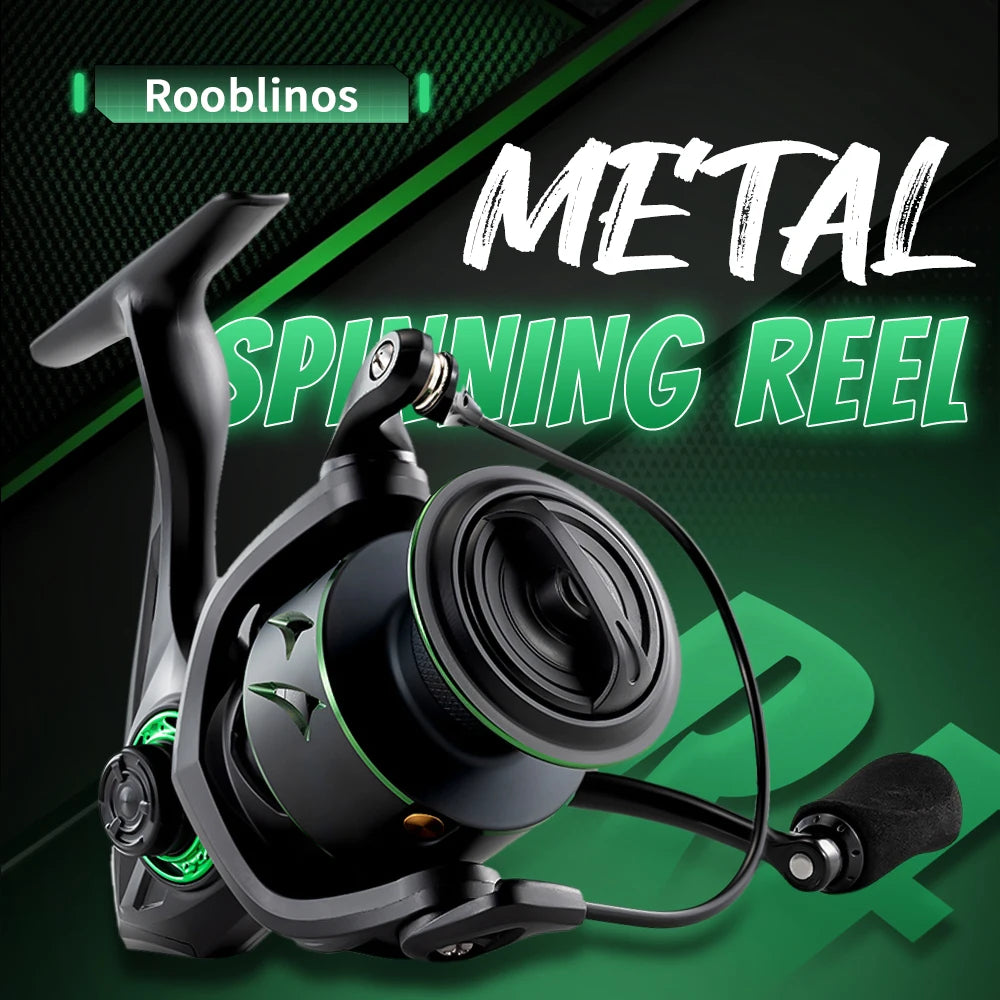 [Germany Stock] Rooblinos RF 4+1BB Spinning Fishing Reel 5.2:1 Gear Ratio