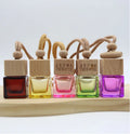 Empty 8ml Square Glass Screw Cap Hot Stamping Car Air Freshener Perfume Bottle