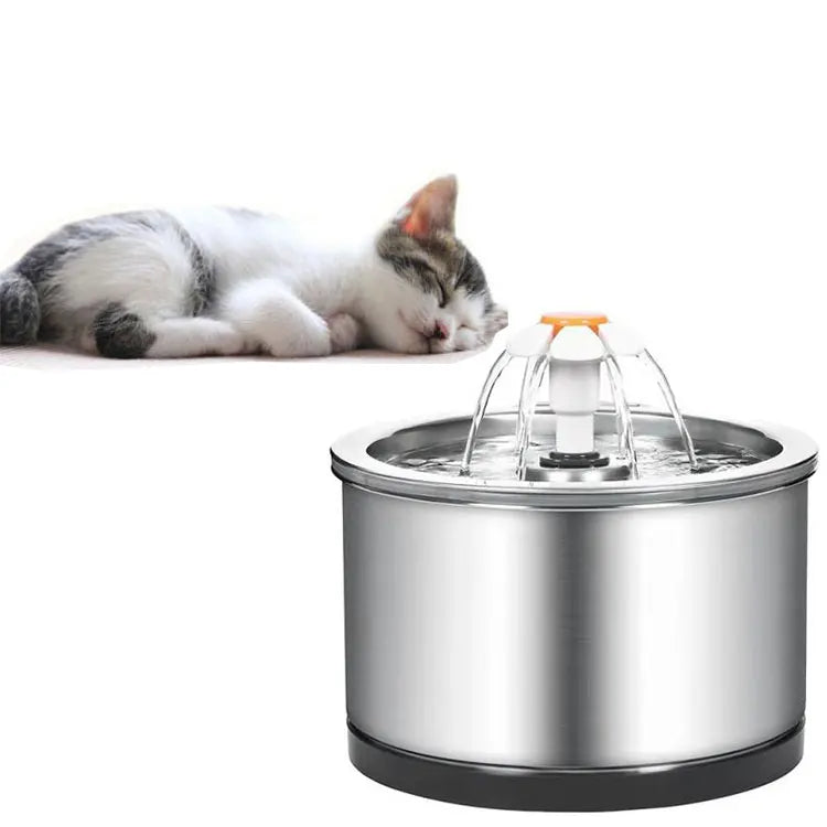 Wholesale Stainless Steel Automatic Circulation Pet Dog Water Dispenser Drinking Water Fountain