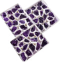 Polished Natural Amethyst Cluster Box Feng Shui Style Healing-Themed Souvenir for Science Teaching with Laser Printing