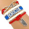 Puerto Ricos Boricua Germany Poland Australia England Ireland Scotland Mexico Colombia United States America Country Bracelets