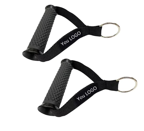 Wholesale Custom Logo Resistance Bands Exercise Hand Grips Fitness Accessories Pulley Gym Exercise Grip Handle MegaBDM