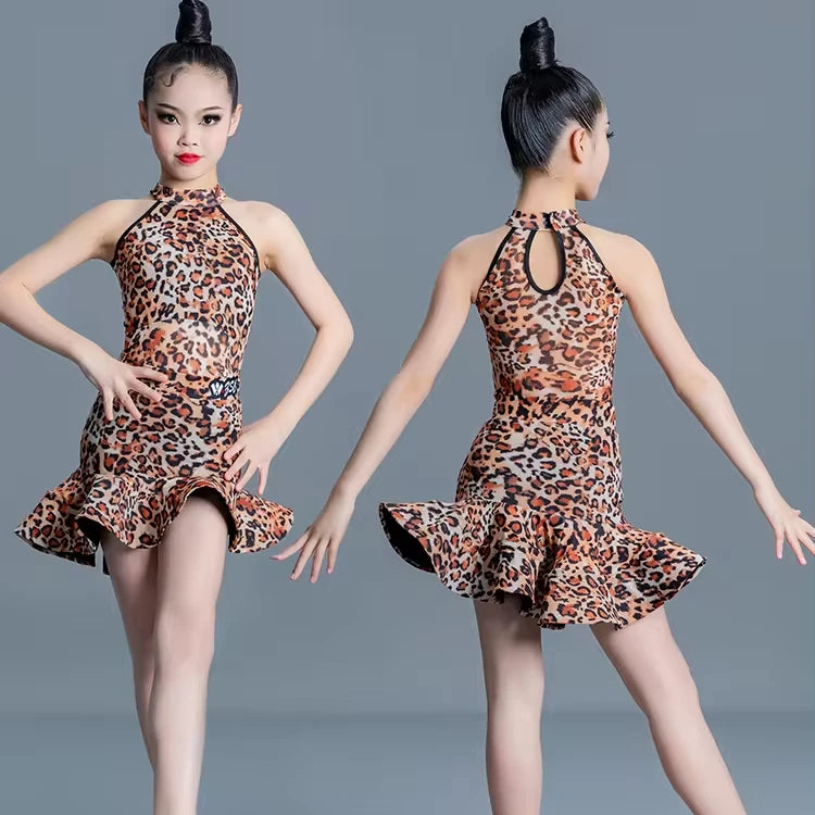 Children's Professional Standard Competition Exercise Clothing Children's International Grading Performance Split Skirt