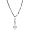 Women Wedding Jewelry Party Birthday Present Silver Color Necklace Fashion Simple Clavicle Chain Link