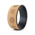 Workout Balance Pilates Exercise Printing Cheap Price OEM Custom LOGO ECO Friendly Cork+PP Yoga Wheel for Sale