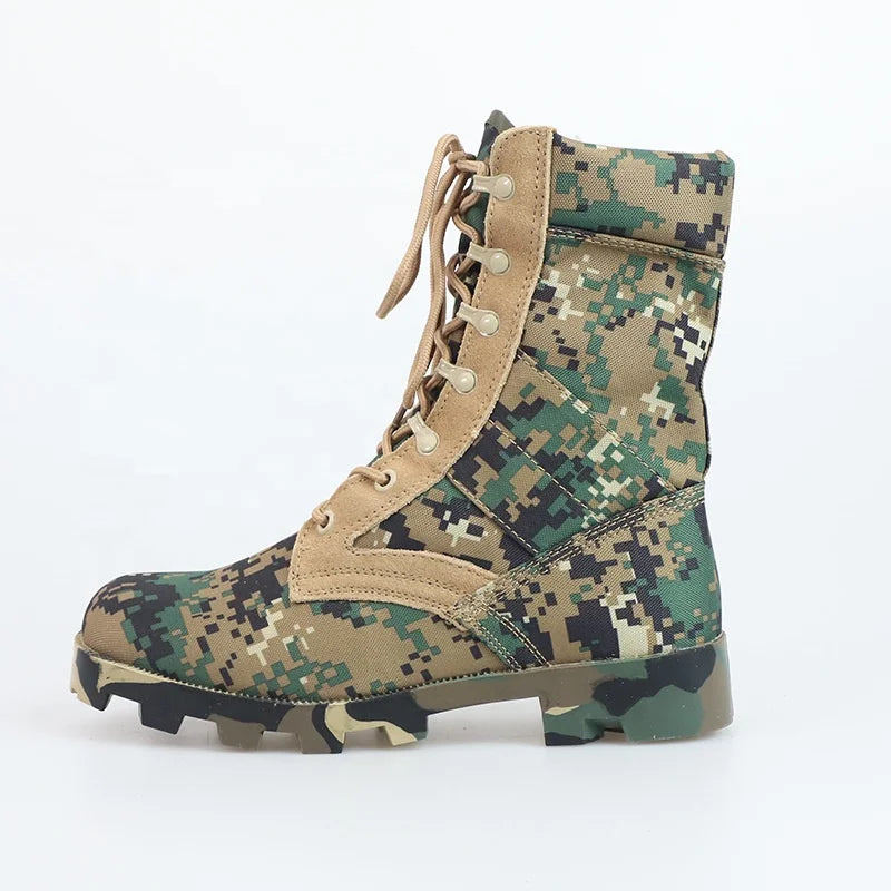 YAKEDA Tactical Full Camouflage Panama Boots for Men Mens Tactical Boots