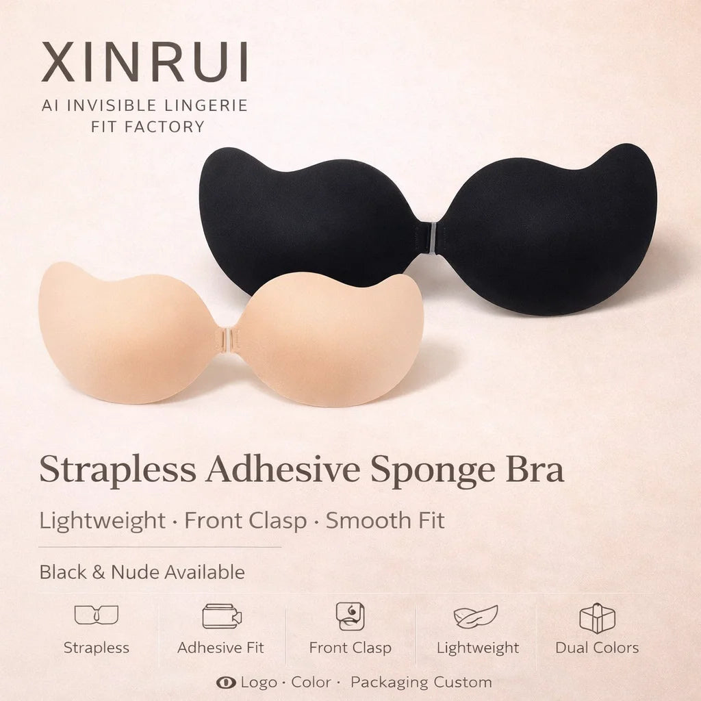 Manufacturer Supply Strapless Adhesive Sponge Sexy Bra for Women Popular Style