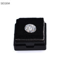SICGEM Synthetic VVS1 Clarity D Color Oval Cut Loose Moissanite Stone with 9.25 Mohs Hardness Color Play for Necklace Production