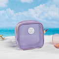 Summer Fashion Portable Lightweight Square Mesh Waterproof Beach & Swimming Cosmetic Bag