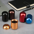 Wholesale Gold Screw Airtight Capsule Shape Red Tin Box Chinese Green Coffee Tea Tin Colorful Small Aluminum Tin for Tea