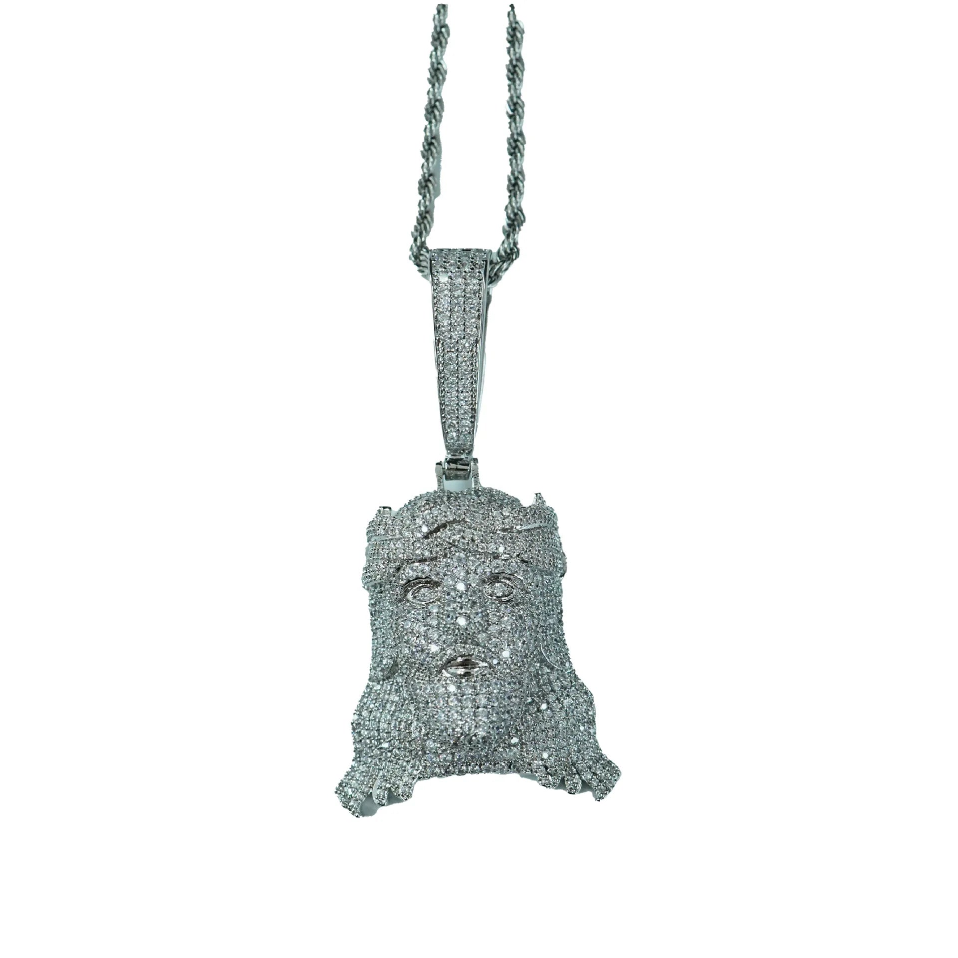 UWIN 2025 New Arrival 18K Gold Plated Jesus Pendant Real Iced Hip Hop Style Christianity Religion Jewelry Zircon Stone Necklace