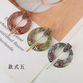 Antique Silver Retro Scarf Shawl Buckle Medieval Penannular Brooch Pin for Wedding Vintage Viking Cloak Brooch