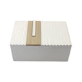 Wooden Storage Box With Hinged Lid Solid Souvenir Box Beautiful Wooden Decorative Box