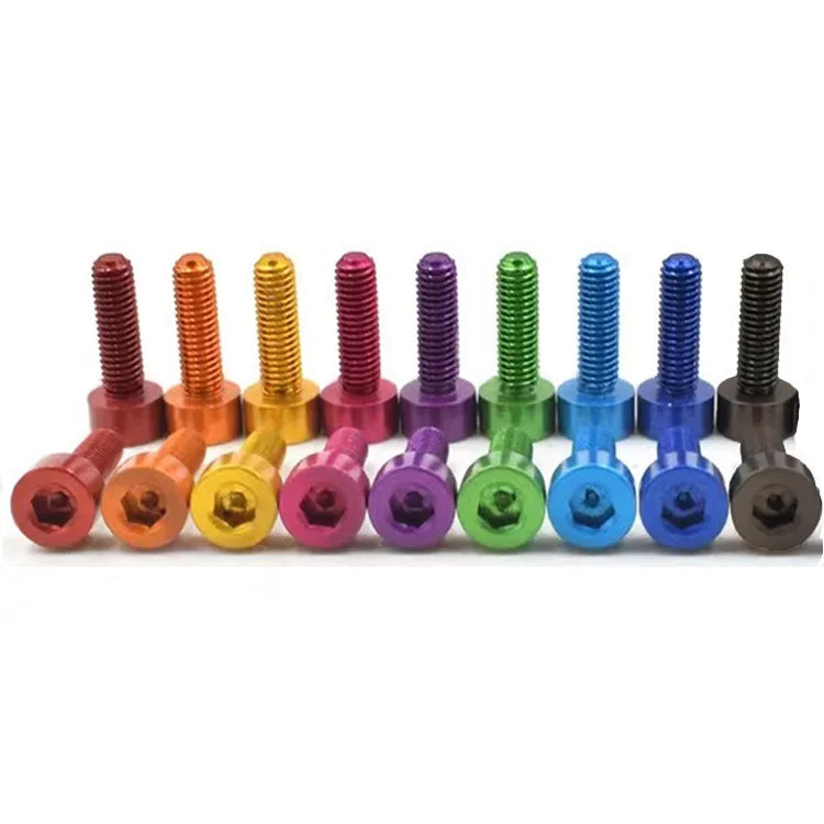 High Strength Colourful Aluminum 7075 Handlebar Screw Cup Head Bolts Aluminum Screws