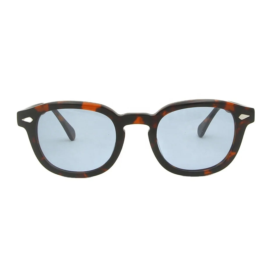 Acetate Sunglasses Men Round Small Vintage Sun Glasses Women Retro Johnny Depp Glasses Lentes De Sol Hombre Driving Eyewear Acet