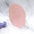 2026 Custom UV Printing Clear Acrylic Restaurant Place Menu Cards Premium Cute Pink Acrylic Handmade Wedding Events Table Cards