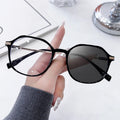 Wholesale Custom Logo Diamond Fashion High-End UV400 Sunglasses Anti Blue Light Plus Photochromic Unisex Rectangle Full-Frame