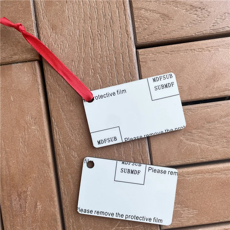 MDFSUB Welcome to Customize Any Shape Sublimation Pendant Sublimation Blank Mdf Ornaments for Christmas Tree Decoration