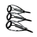 TN18 9PCS Casting Light Stainless Steel Ceramics Rings Rod Guides Repair Kit Set Fishing Mixed Size Replacement Accessories