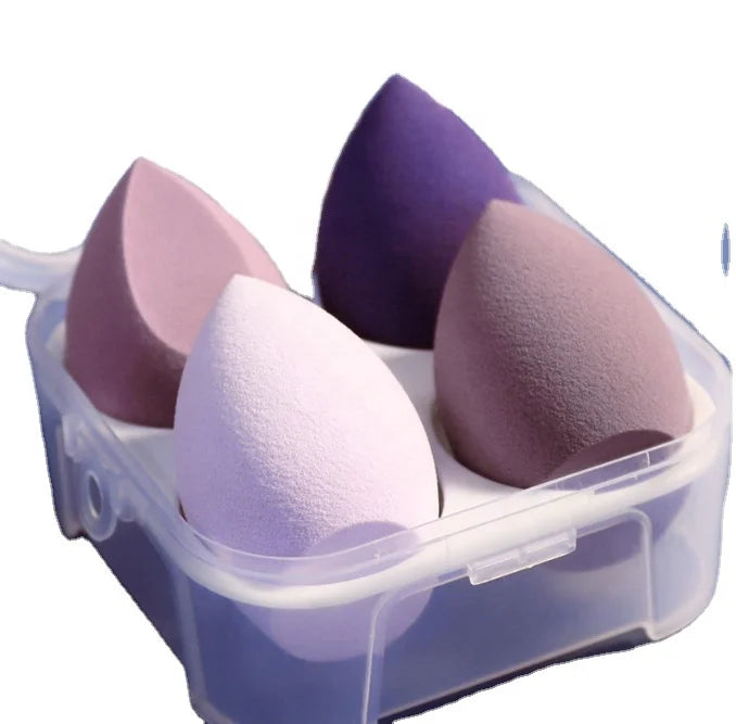Soft Cosmetic Puff Makeup Blender Sponge Set with Box Foundation Powder Beauty Make-up Tool