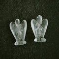 Huiying Hand Carved Stone 1.5 Inch Angel Statue Natural clear Quartz Religious Carving for Decoration Crafts