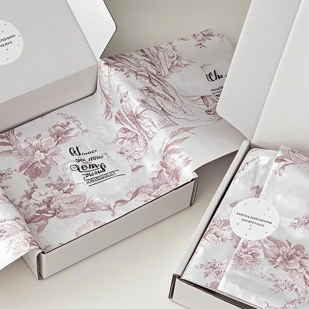 Sheer Tissue Paper with Custom Logo for Lightweight Garment Protection Eco-Friendly  Delicate