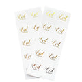 Islamic Decor 10pcs/sheet Gold Stamping Foil Eid Mubarak Sticker Eid Stickers