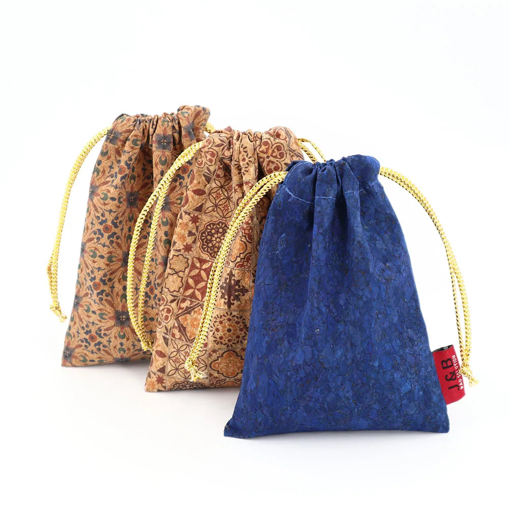 Minil Cork Drawstring Bag Eco Friendly Packing Pouch Cute String Pouch Bags Custom Logo for Festival Pouch Bag Gift